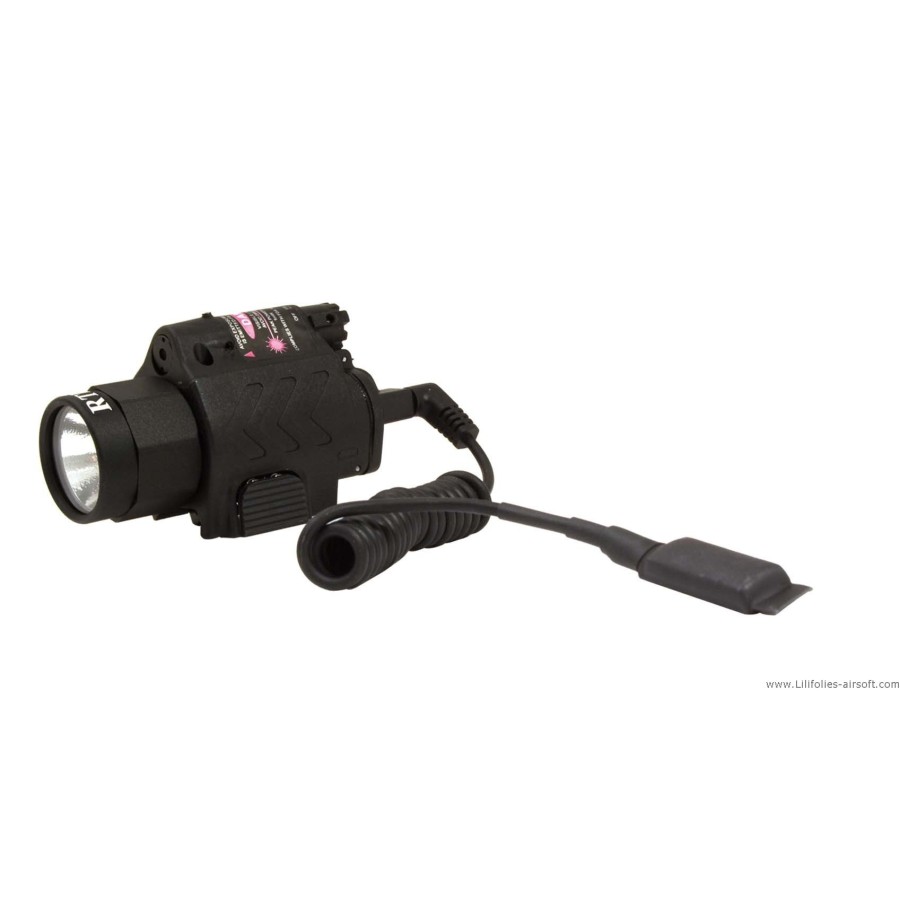 Lampe Xénon Et Laser Dot Rti Optics Pour Rail Picatinny Avec