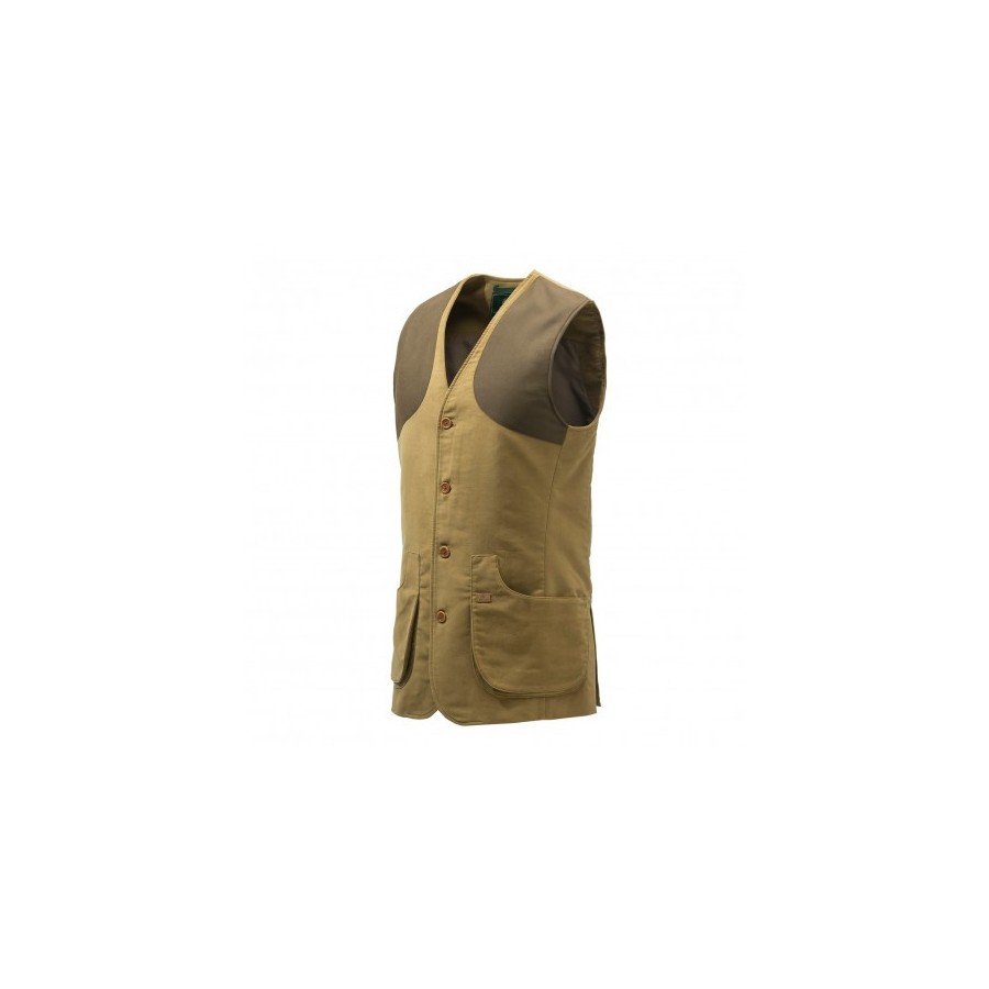 Gilet BERETTA Moleskin Classic Camel et Marron